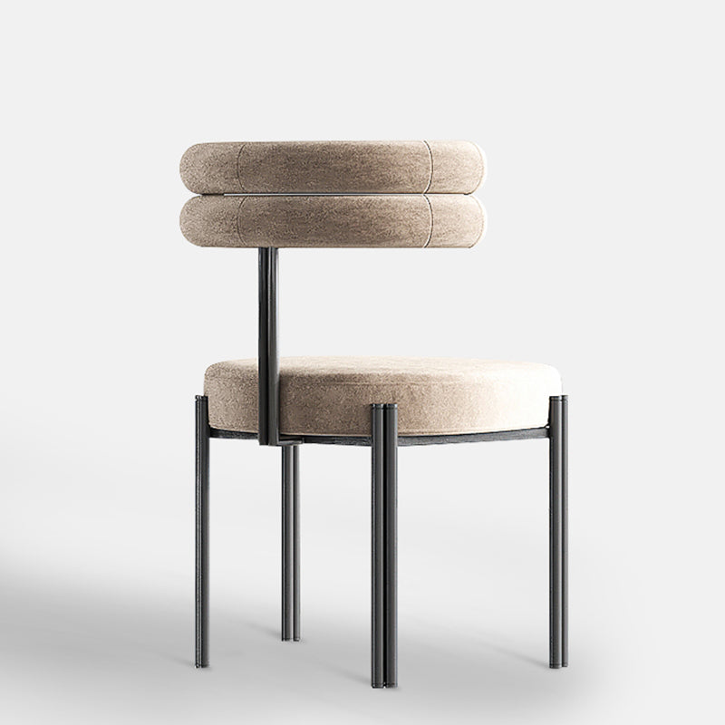 Contemporary Home Side Chair Upholstered Armless Dining Chairs