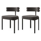 Contemporary Home Side Chair Upholstered Armless Dining Chairs
