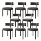 Contemporary Home Side Chair Upholstered Armless Dining Chairs