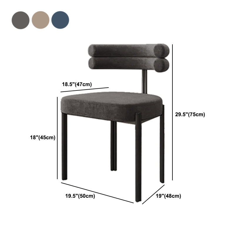 Contemporary Home Side Chair Upholstered Armless Dining Chairs Clearhalo 'Dining Chairs' 'Dining Tables & Seating' 'dining_chair' 'furn' 'furn_dining_chair' 'Furniture' 'Kitchen & Dining Furniture' 5898460