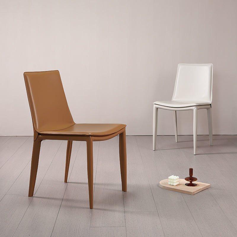 Faux Leather Dining Chair Contemporary Side Dining Chairs for Home