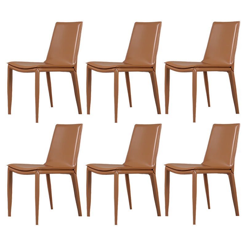 Faux Leather Dining Chair Contemporary Side Dining Chairs for Home
