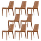 Faux Leather Dining Chair Contemporary Side Dining Chairs for Home