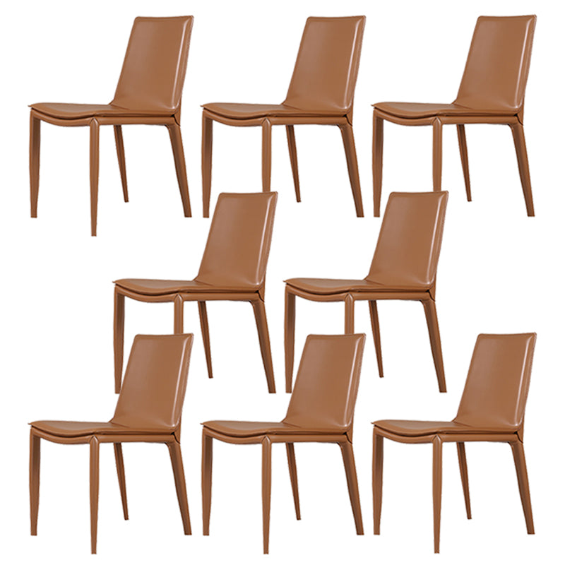 Faux Leather Dining Chair Contemporary Side Dining Chairs for Home