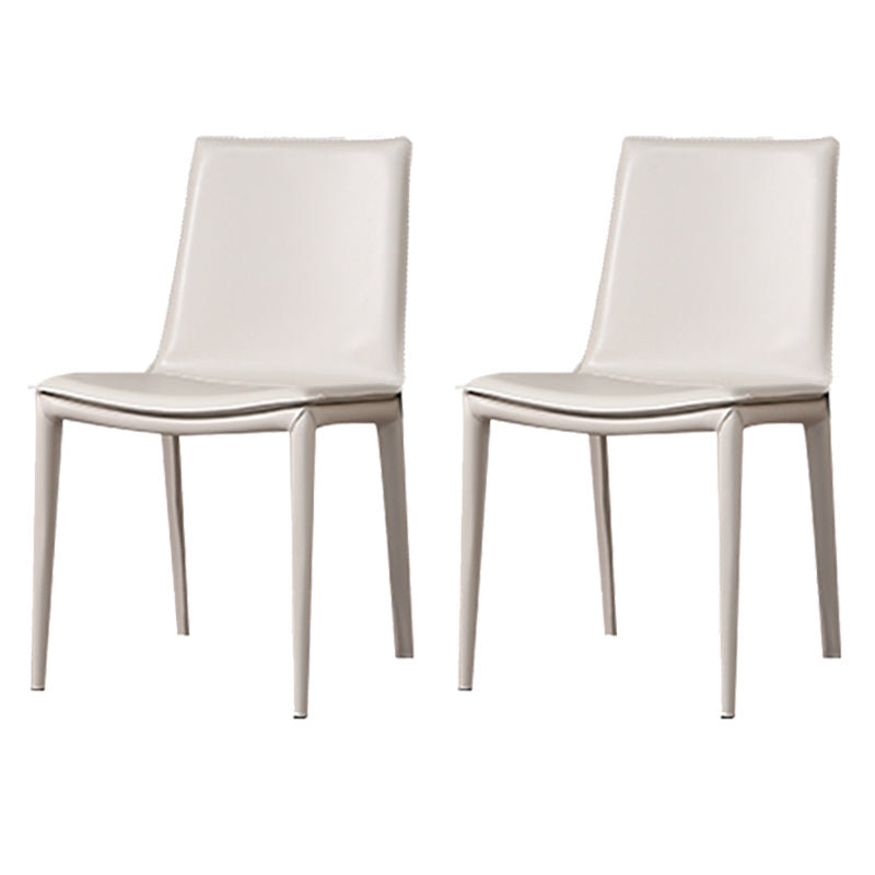 Faux Leather Dining Chair Contemporary Side Dining Chairs for Home