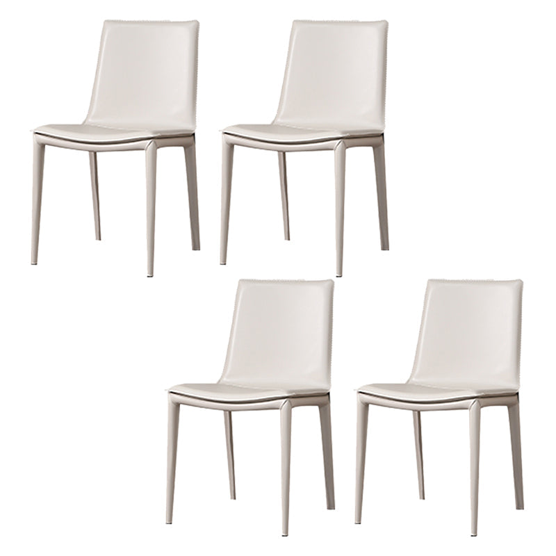 Faux Leather Dining Chair Contemporary Side Dining Chairs for Home