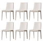 Faux Leather Dining Chair Contemporary Side Dining Chairs for Home