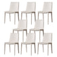 Faux Leather Dining Chair Contemporary Side Dining Chairs for Home