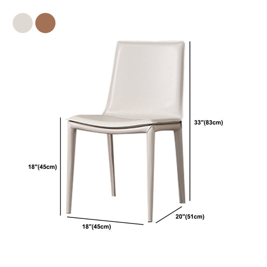 Faux Leather Dining Chair Contemporary Side Dining Chairs for Home