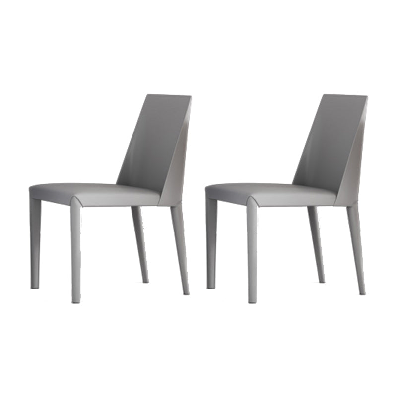 Matte Finish Dining Chair for Home Metal Modern Indoor Side Chair