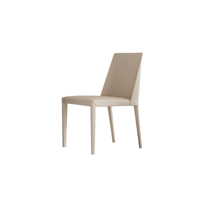 Matte Finish Dining Chair for Home Metal Modern Indoor Side Chair
