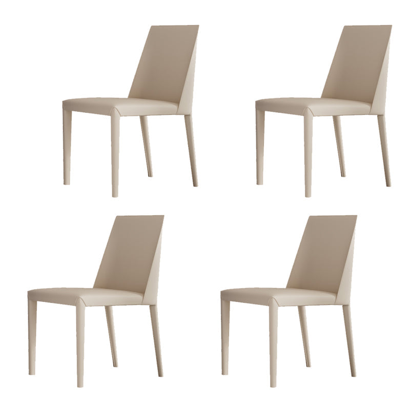 Matte Finish Dining Chair for Home Metal Modern Indoor Side Chair