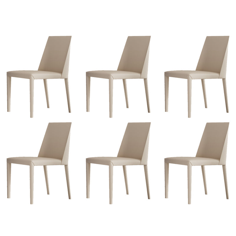 Matte Finish Dining Chair for Home Metal Modern Indoor Side Chair