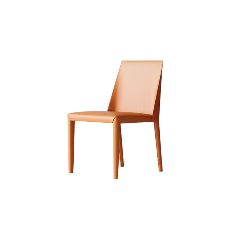 Matte Finish Dining Chair for Home Metal Modern Indoor Side Chair