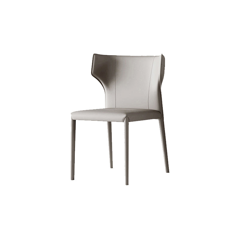 Matte Finish Dining Chair for Home Metal Modern Indoor Side Chair