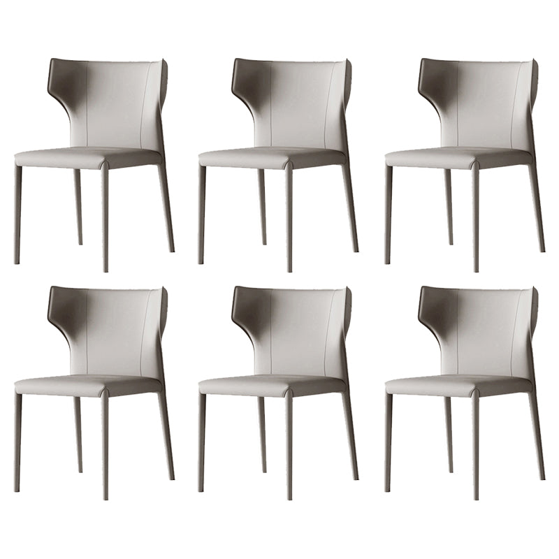 Matte Finish Dining Chair for Home Metal Modern Indoor Side Chair