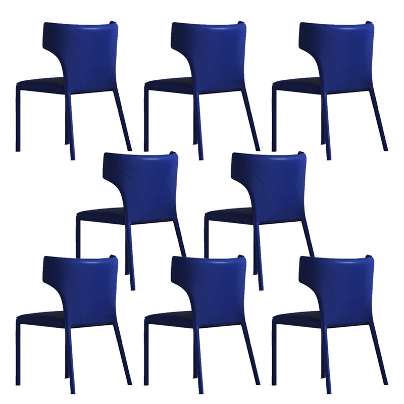 Matte Finish Dining Chair for Home Metal Modern Indoor Side Chair
