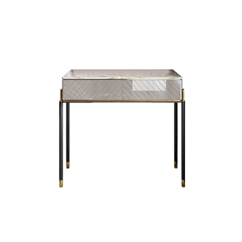 Set di vanità da 30 "con sgabello da toep da trucco in pietra a 1 traino