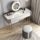 Bedroom Make-up Vanity Luxurious 2-Drawer Vanity Desk with Stool Clearhalo 'Bedroom Furniture' 'furn' 'furn_makeup_vanities' 'Furniture' 'Makeup Vanities' 'makeup_vanities' 5898613