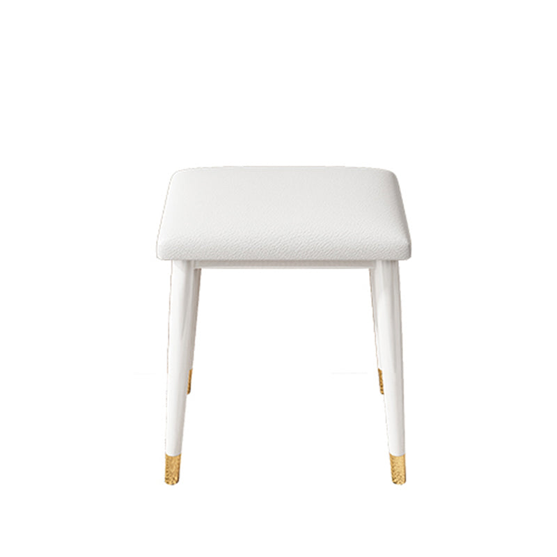 Tabella di vanità per trucco da 31,5 "W imposta in bianco con 2 cassetti