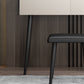 Coiffeuse contemporaine à 2 tiroirs avec plateau en pierre noire et tabouret