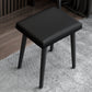 Coiffeuse contemporaine à 2 tiroirs avec plateau en pierre noire et tabouret