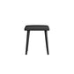 Coiffeuse contemporaine à 2 tiroirs avec plateau en pierre noire et tabouret