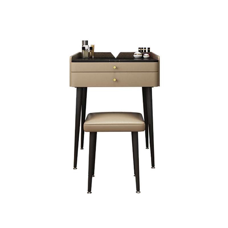23.62 "Mesa de tocador de piedra ancha Mesa de tocador de maquillaje moderno con cajones de almacenamiento