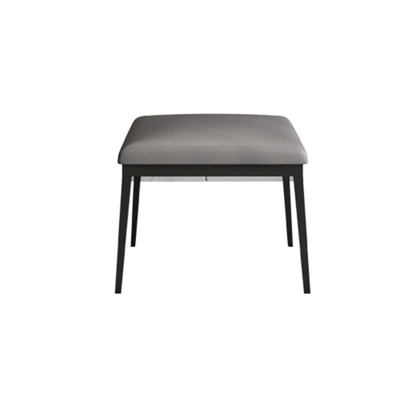 Contemporáneo de tocador de piedra Set 2 Cajones de almacenamiento con taburetes - 33.46 "H