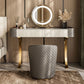 2 cajones de tocador con taburete Glam Stone Top Manaup Tocador de tocador