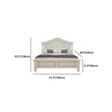 Massives Holz zeitgenössisches Panelbett 53,5 "verstellbarer hoher Bettrahmen