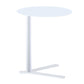 Metal Round Side End Table Minimalist Side Table for Living Room Gloss White 1 Clearhalo 'Coffee & Accent Tables' 'End & Side Tables' 'end_side_tables' 'furn' 'furn_end_side_tables' 'Furniture' 'Living Room Furniture' 5899210