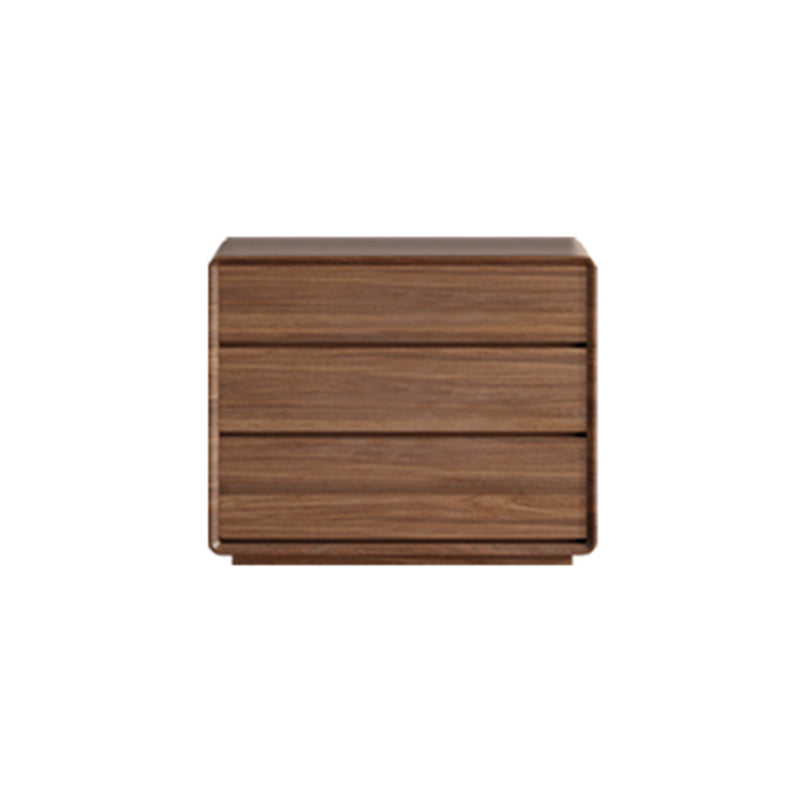 Gabinete rectangular moderno gabinete lateral de madera marrón con cajón