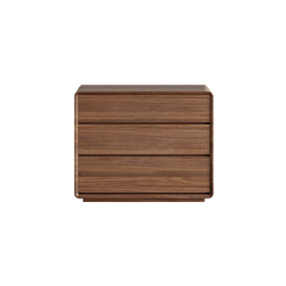 Gabinete rectangular moderno gabinete lateral de madera marrón con cajón