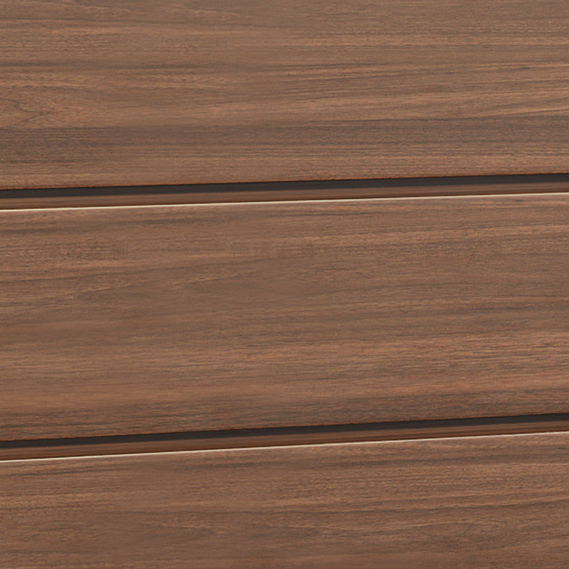 Gabinete rectangular moderno gabinete lateral de madera marrón con cajón