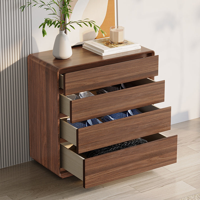 Gabinete rectangular moderno gabinete lateral de madera marrón con cajón