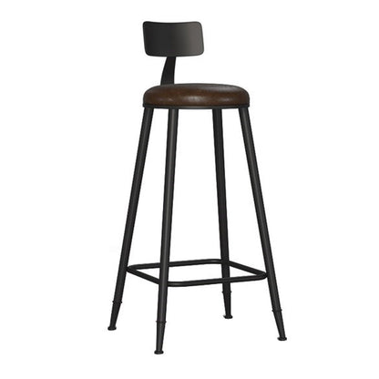 Modern 1/7 Pieces Bar Table Set Rectangle Wood Counter Table with High Stools for Cafe Brown 30"H Stool (Single) Clearhalo 'Bar Furniture' 'furn' 'furn_home_bar_bar_sets' 'Furniture' 'Home Bars & Bar Sets' 'home_bar_bar_sets' 'Kitchen & Dining Furniture' 5899234