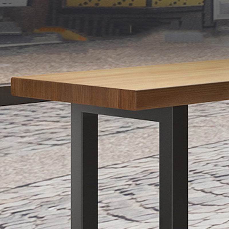 Modern 1/7 Pieces Bar Table Set Rectangle Wood Counter Table with High Stools for Cafe Clearhalo 'Bar Furniture' 'furn' 'furn_home_bar_bar_sets' 'Furniture' 'Home Bars & Bar Sets' 'home_bar_bar_sets' 'Kitchen & Dining Furniture' 5899241