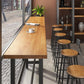 Modern 1/7 Pieces Bar Table Set Rectangle Wood Counter Table with High Stools for Cafe Clearhalo 'Bar Furniture' 'furn' 'furn_home_bar_bar_sets' 'Furniture' 'Home Bars & Bar Sets' 'home_bar_bar_sets' 'Kitchen & Dining Furniture' 5899243