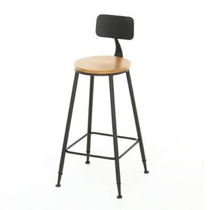 Modern Rectangle Pub Table Set Trestle 1/3 Pieces Solid Wood Counter Height Set Black 30"H Stool (Single) Clearhalo 'Bar Furniture' 'furn' 'furn_home_bar_bar_sets' 'Furniture' 'Home Bars & Bar Sets' 'home_bar_bar_sets' 'Kitchen & Dining Furniture' 5899285