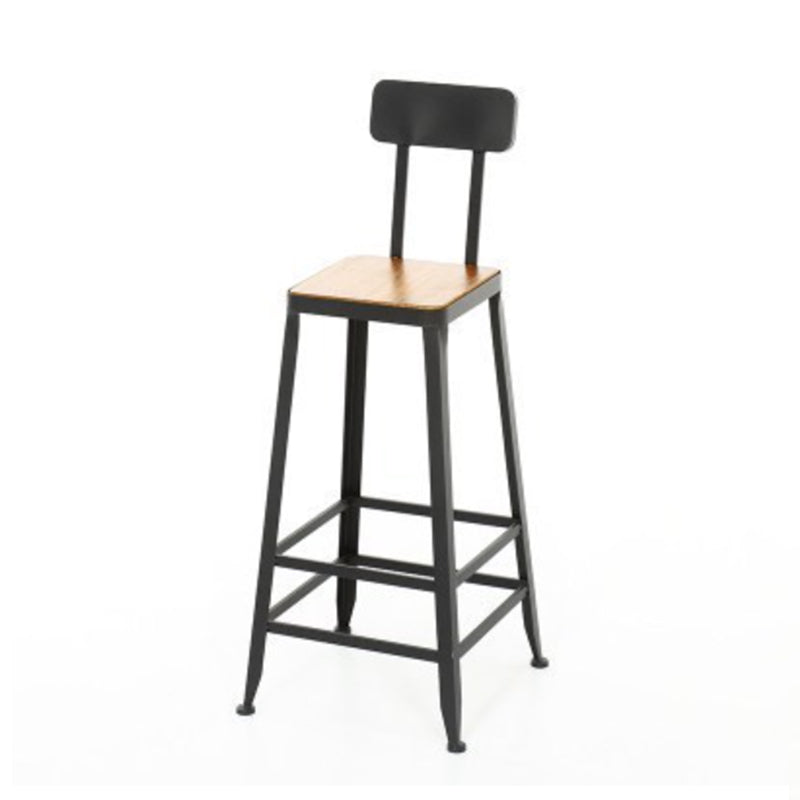 Modern Rectangle Pub Table Set Trestle 1/3 Pieces Solid Wood Counter Height Set Brown 30"H Stool (Single) Clearhalo 'Bar Furniture' 'furn' 'furn_home_bar_bar_sets' 'Furniture' 'Home Bars & Bar Sets' 'home_bar_bar_sets' 'Kitchen & Dining Furniture' 5899287