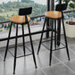 Modern Rectangle Pub Table Set Trestle 1/3 Pieces Solid Wood Counter Height Set Clearhalo 'Bar Furniture' 'furn' 'furn_home_bar_bar_sets' 'Furniture' 'Home Bars & Bar Sets' 'home_bar_bar_sets' 'Kitchen & Dining Furniture' 5899288