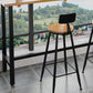 Modern Rectangle Pub Table Set Trestle 1/3 Pieces Solid Wood Counter Height Set Clearhalo 'Bar Furniture' 'furn' 'furn_home_bar_bar_sets' 'Furniture' 'Home Bars & Bar Sets' 'home_bar_bar_sets' 'Kitchen & Dining Furniture' 5899289