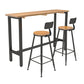 Modern Rectangle Pub Table Set Trestle 1/3 Pieces Solid Wood Counter Height Set Clearhalo 'Bar Furniture' 'furn' 'furn_home_bar_bar_sets' 'Furniture' 'Home Bars & Bar Sets' 'home_bar_bar_sets' 'Kitchen & Dining Furniture' 5899290