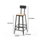 Modern Rectangle Pub Table Set Trestle 1/3 Pieces Solid Wood Counter Height Set Clearhalo 'Bar Furniture' 'furn' 'furn_home_bar_bar_sets' 'Furniture' 'Home Bars & Bar Sets' 'home_bar_bar_sets' 'Kitchen & Dining Furniture' 5899300