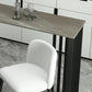 Industrielles 1/2/4-teiliges Bartisch-Set, rechteckiger Bartisch mit hohen Metallhockern