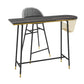 Indoor 1/2/3 Pieces Table and Stool Set Glam Trestle Stone Top Bar Table Set Clearhalo 'Bar Furniture' 'furn' 'furn_home_bar_bar_sets' 'Furniture' 'Home Bars & Bar Sets' 'home_bar_bar_sets' 'Kitchen & Dining Furniture' 5899413