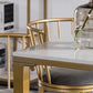 Glam 1/2/4/7-delige bartafelset Rechthoekige bartafel met metalen hoge krukken