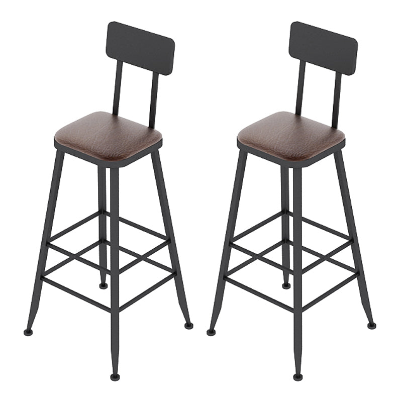 Industrial Wood Bar Table Set 1/2/7 Pieces Rectangular Counter Set for Home Use Black 30"H Stools (Set of 2) Clearhalo 'Bar Furniture' 'furn' 'furn_home_bar_bar_sets' 'Furniture' 'Home Bars & Bar Sets' 'home_bar_bar_sets' 'Kitchen & Dining Furniture' 5899452