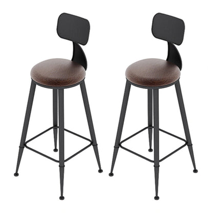 Industrial Wood Bar Table Set 1/2/7 Pieces Rectangular Counter Set for Home Use Brown 30"H Stools (Set of 2) Clearhalo 'Bar Furniture' 'furn' 'furn_home_bar_bar_sets' 'Furniture' 'Home Bars & Bar Sets' 'home_bar_bar_sets' 'Kitchen & Dining Furniture' 5899453